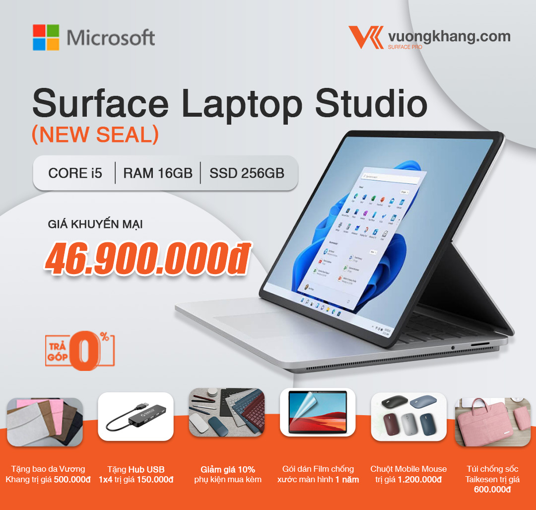 Laptop Studio - Core i5 / RAM 16GB / SSD 256GB